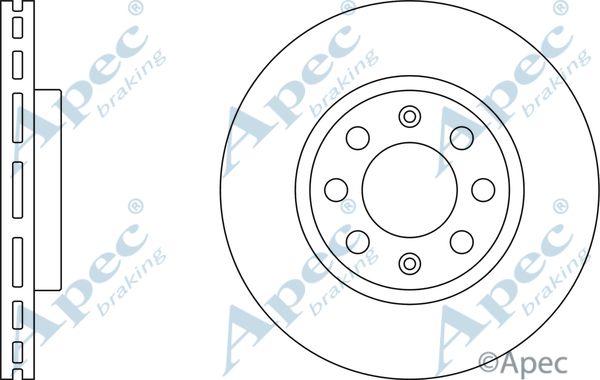 APEC BRAKING Jarrulevy DSK2509